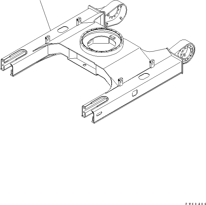 Рама гусеничной тележки 21W-30-32930 KOMATSU