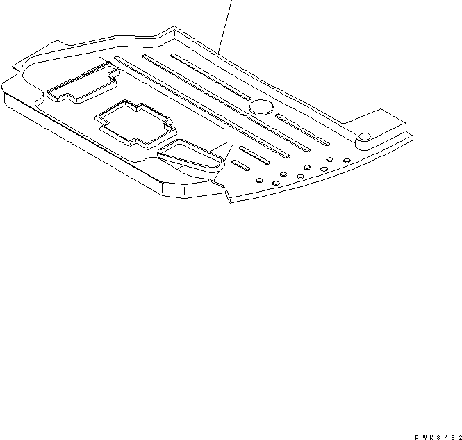 Коврик пола 22U-54-16321 KOMATSU