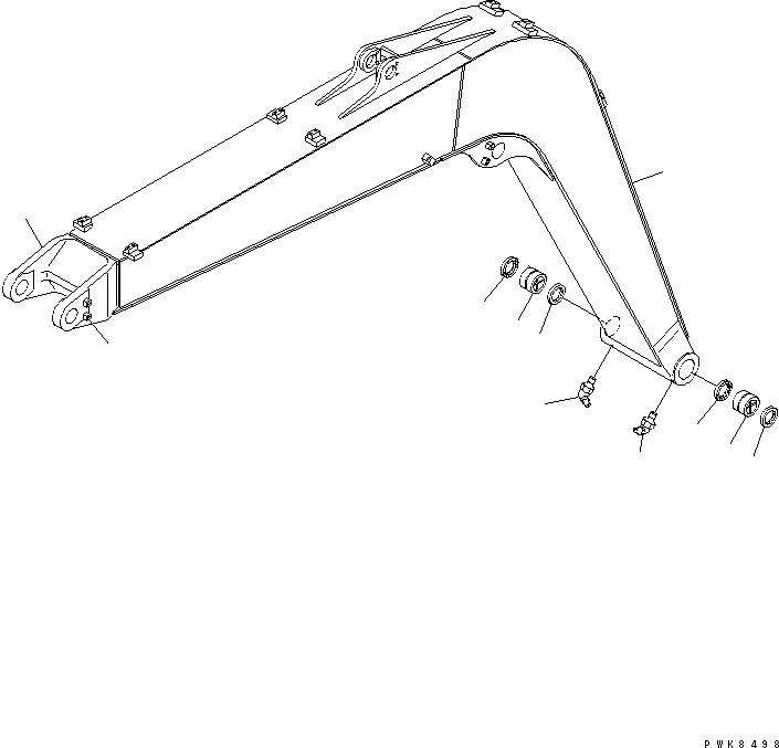 Стрела 21W-70-38121 KOMATSU