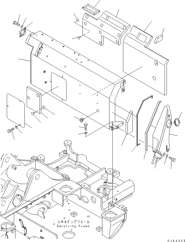 Крышка в сборе 21W-973-3700 KOMATSU