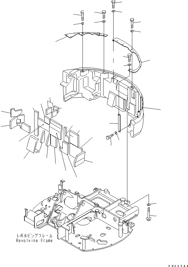 COUNTER WEIGHT 21W-46-33130 KOMATSU