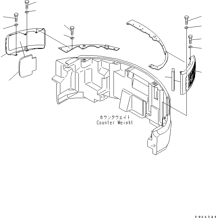 Лист 21W-46-38260 KOMATSU