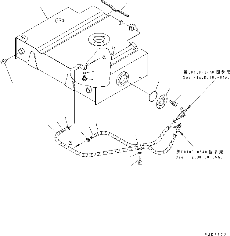 Бак 21W-04-38112 KOMATSU