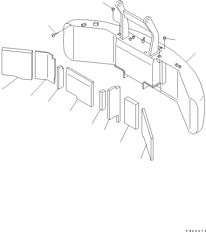 WEIGHT ASS'Y,COUNTER 201-46-74711 KOMATSU