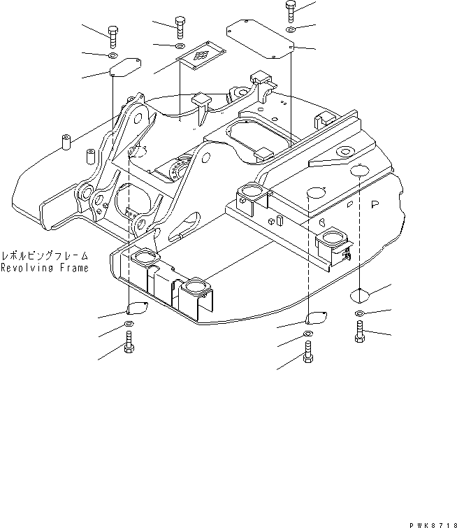 Крышка 22B-54-12481 KOMATSU
