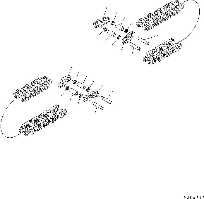 Track Link Assembly 203-32-00311 KOMATSU