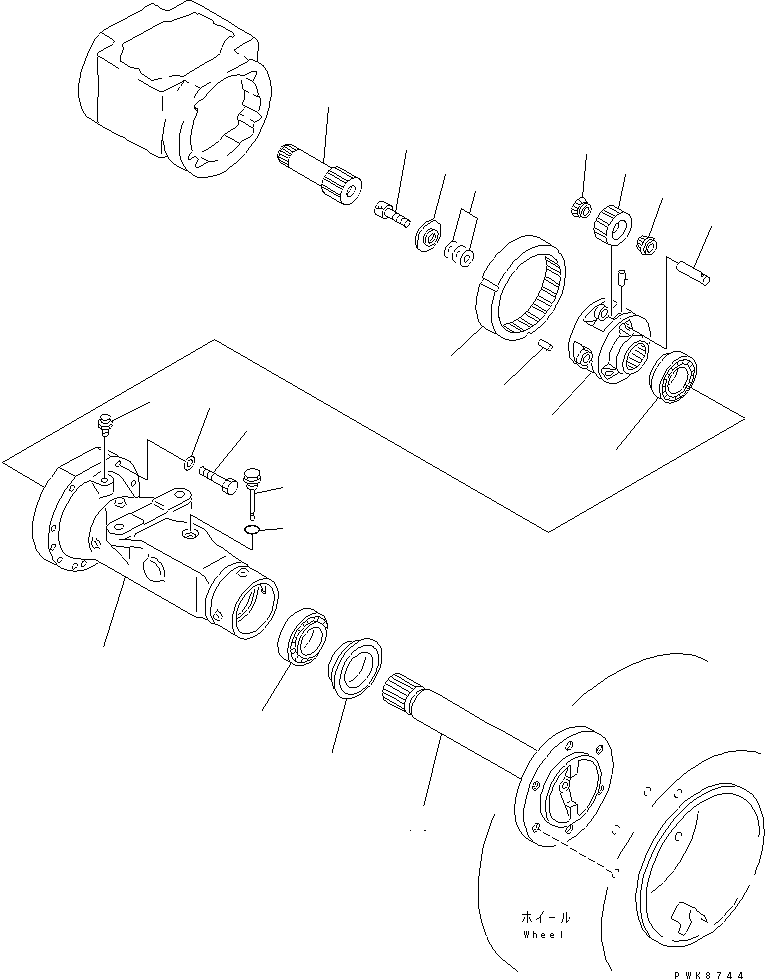 FRONT AXLE ASS'Y 362-22-40000 KOMATSU