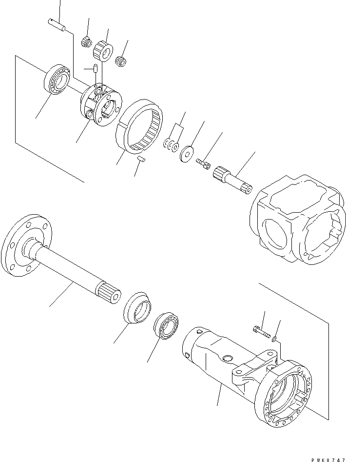 REAR AXLE ASS'Y 362-23-40500 KOMATSU