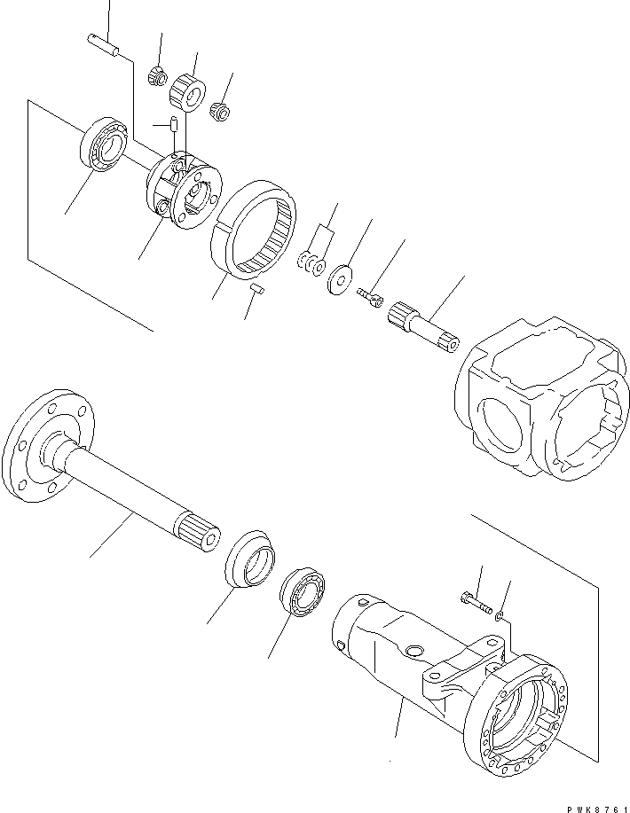 REAR AXLE ASS'Y 42A-23-20000 KOMATSU
