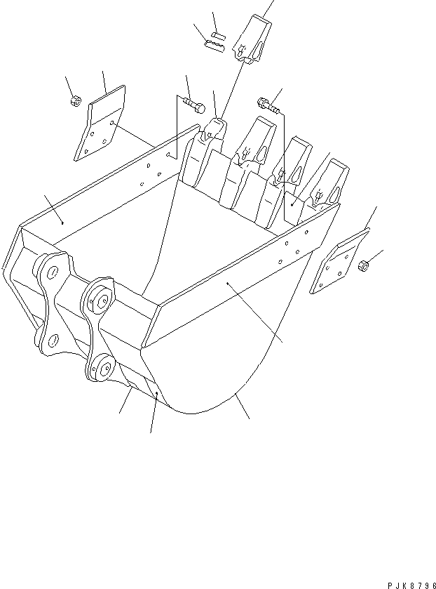 Ковш в сборе 20U-70-00540 KOMATSU