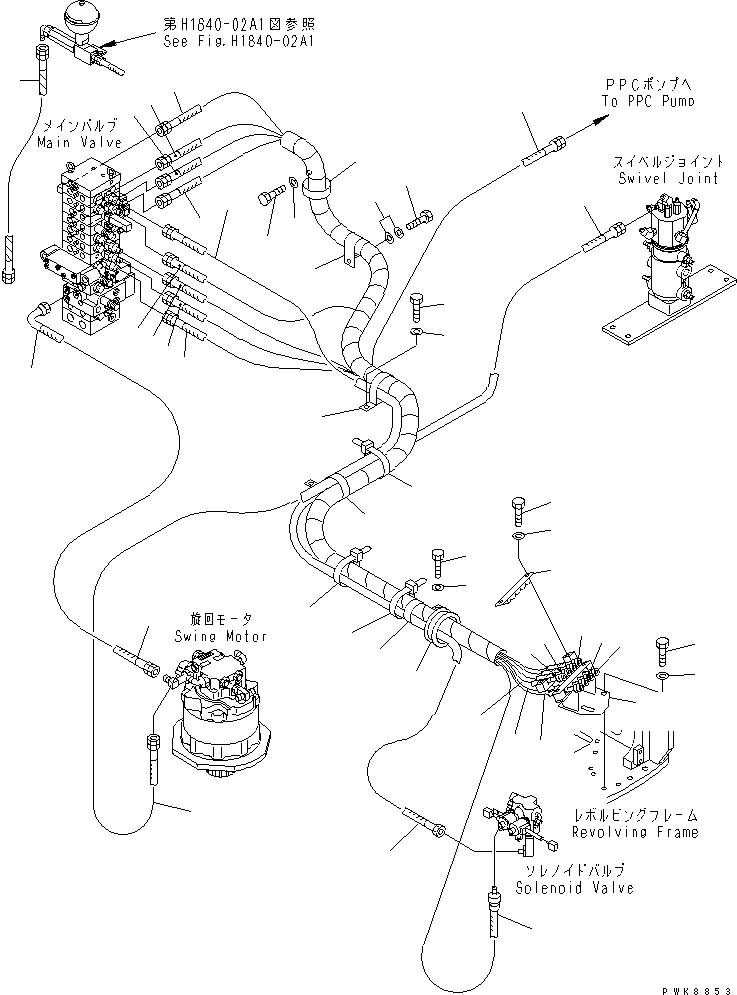 Шланг 22M-62-14170 KOMATSU