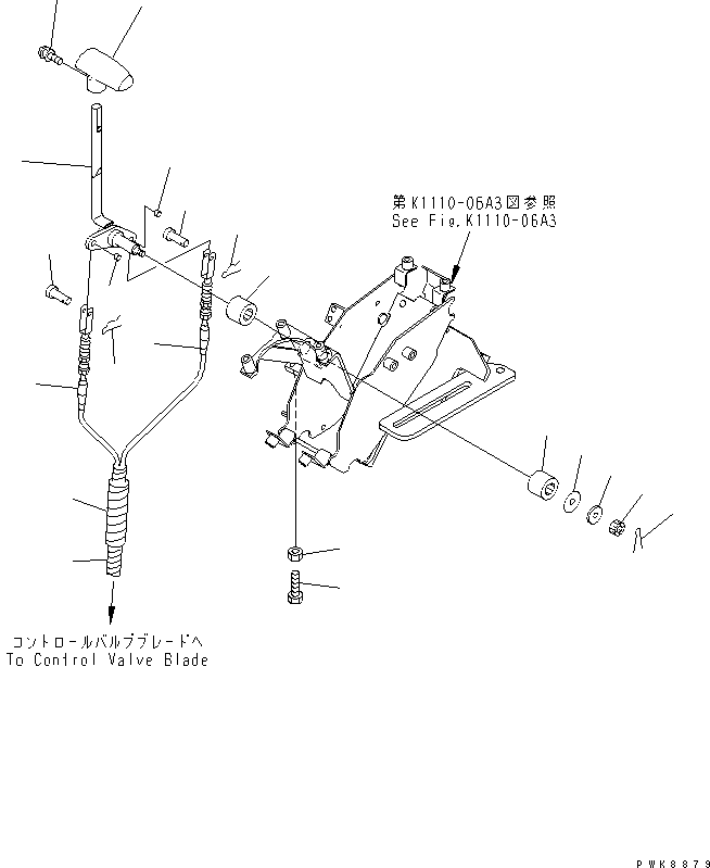 Рычаг 22M-43-11620 KOMATSU