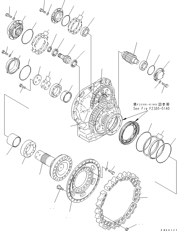 FINAL DRIVE ASS'Y,R.H. (134-27-00121) KOMATSU