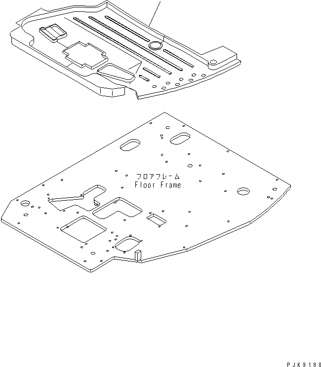 Коврик 22U-54-16390 KOMATSU