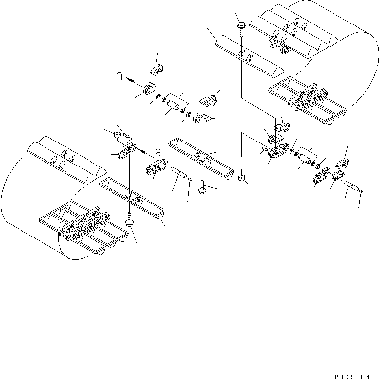 Башмак гусеницы в сборе 14Y-32-02012 KOMATSU