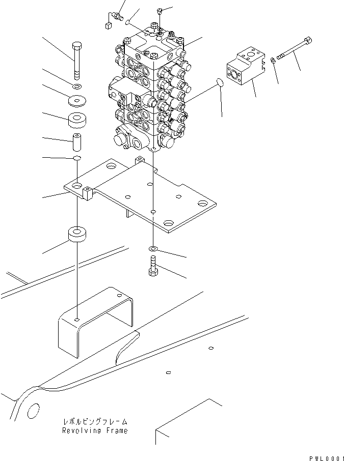 CONTROL VALVE,(SEE FIG.Y1661-01A0) (\0\723-56-12102) KOMATSU