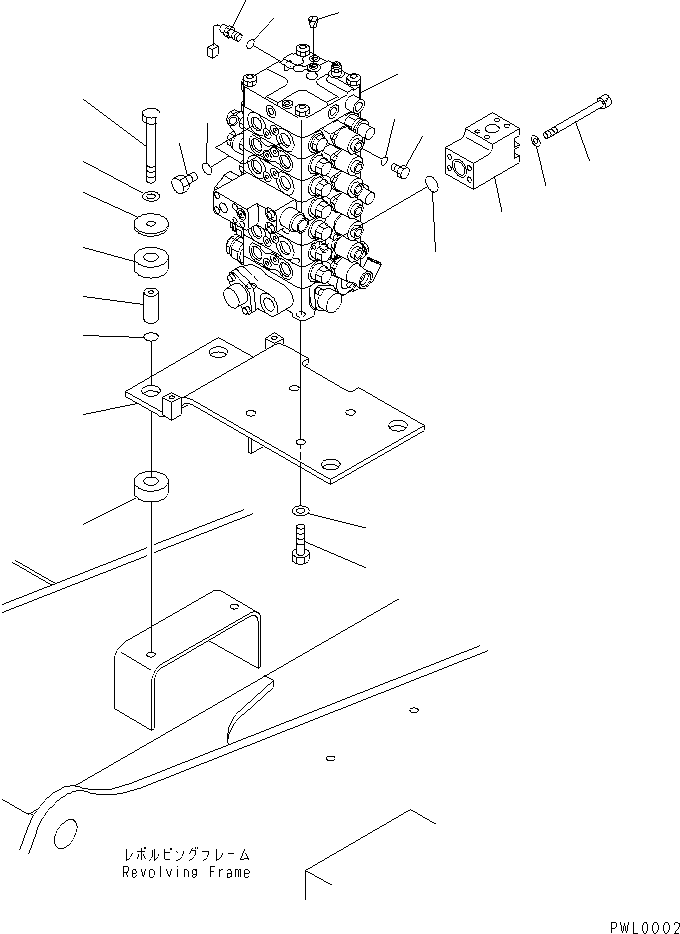 CONTROL VALVE,(SEE FIG.Y1663-01A0) (\0\723-57-12104) KOMATSU
