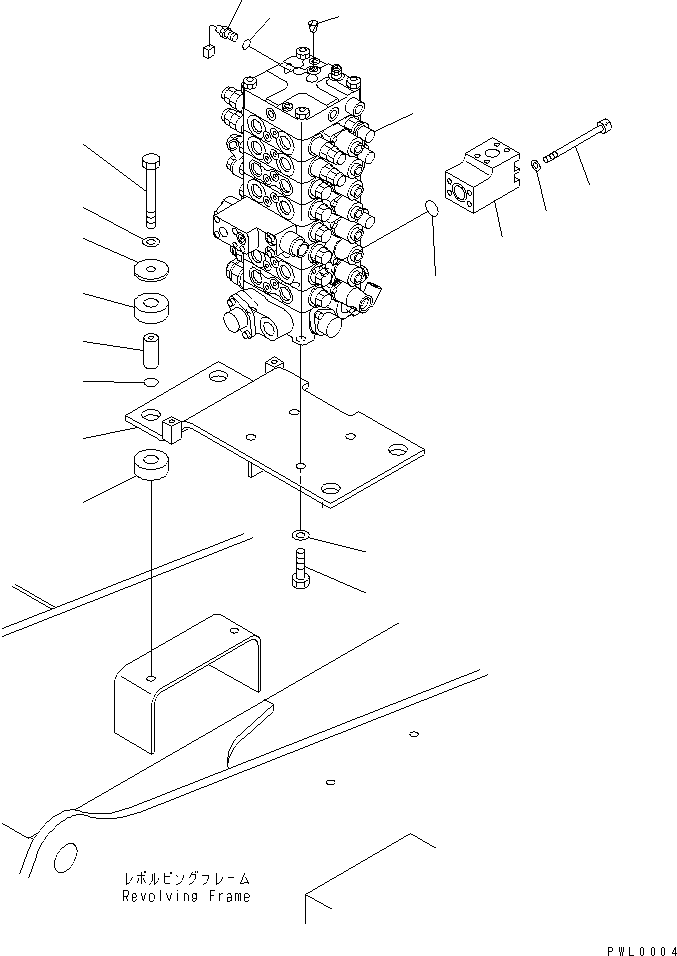 CONTROL VALVE,(SEE FIG.Y1665-01A0) (\0\723-58-12304) KOMATSU