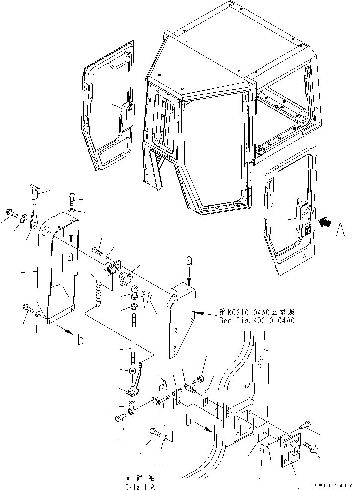 DOOR ASS'Y,L.H. (198-Z11-0070) KOMATSU
