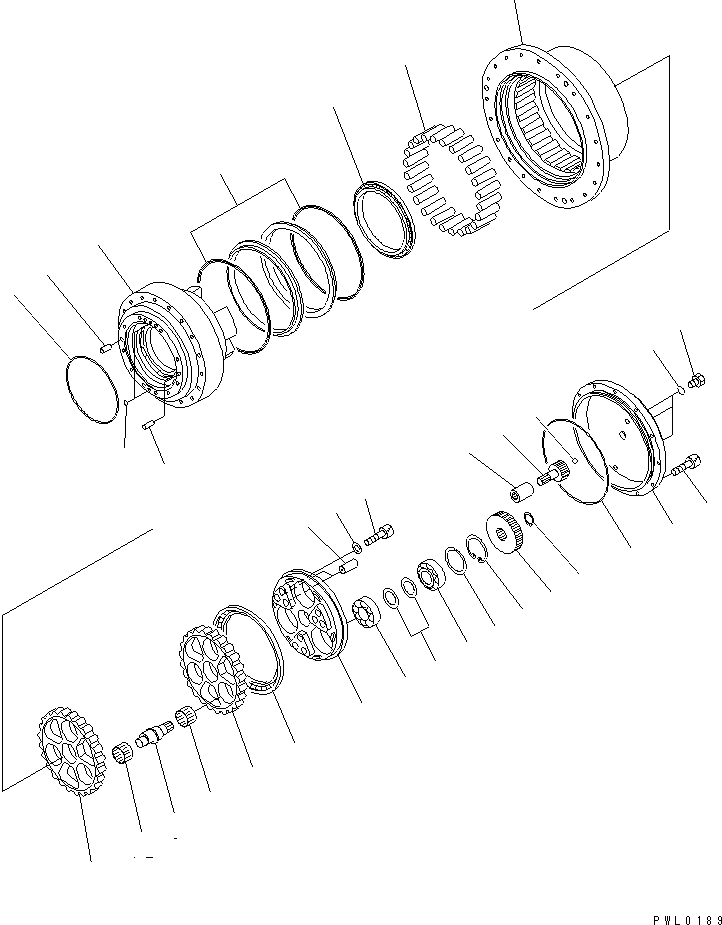 SPUR GEAR KIT TZ671B1107-01 KOMATSU