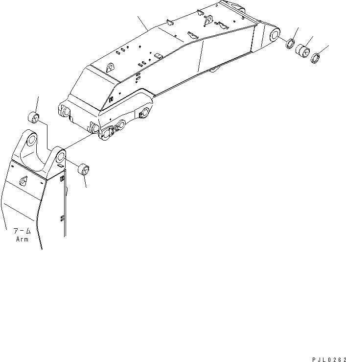 Стрела в сборе 21N-72-00200 KOMATSU