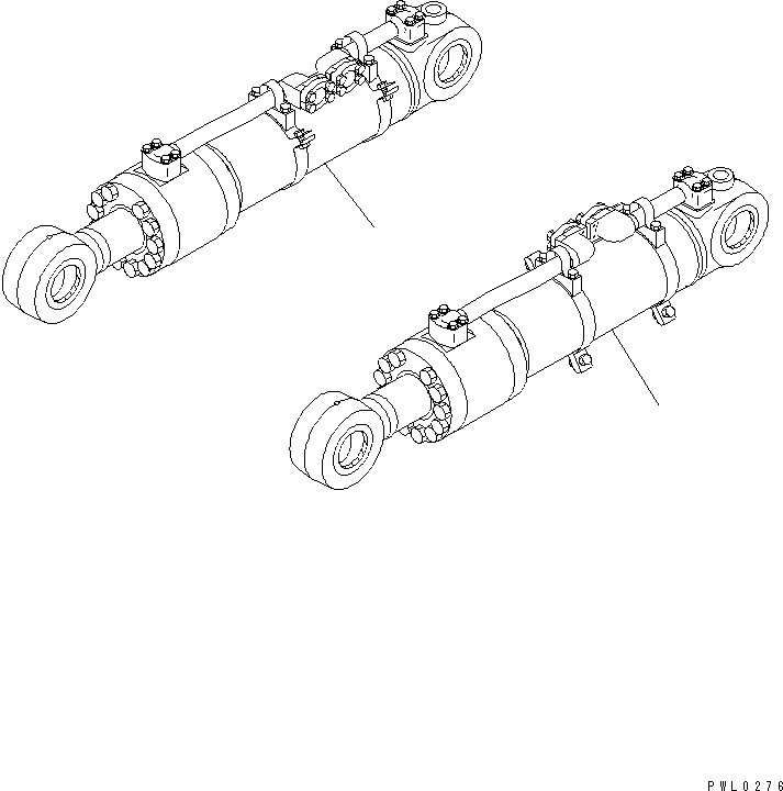 CYLINDER GROUP,L.H (\8\21N-63-X3160) KOMATSU