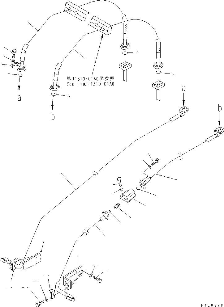 Трубка 21N-62-33870 KOMATSU