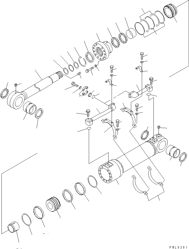 Шток поршня 21N-63-96320 KOMATSU