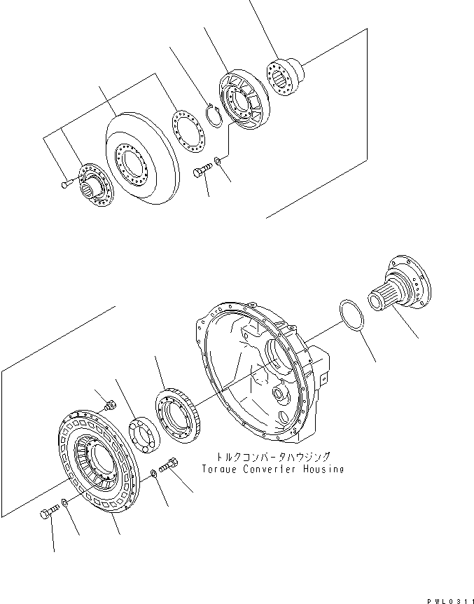 Гидротрансформатор в сборе 175-13-21081 KOMATSU