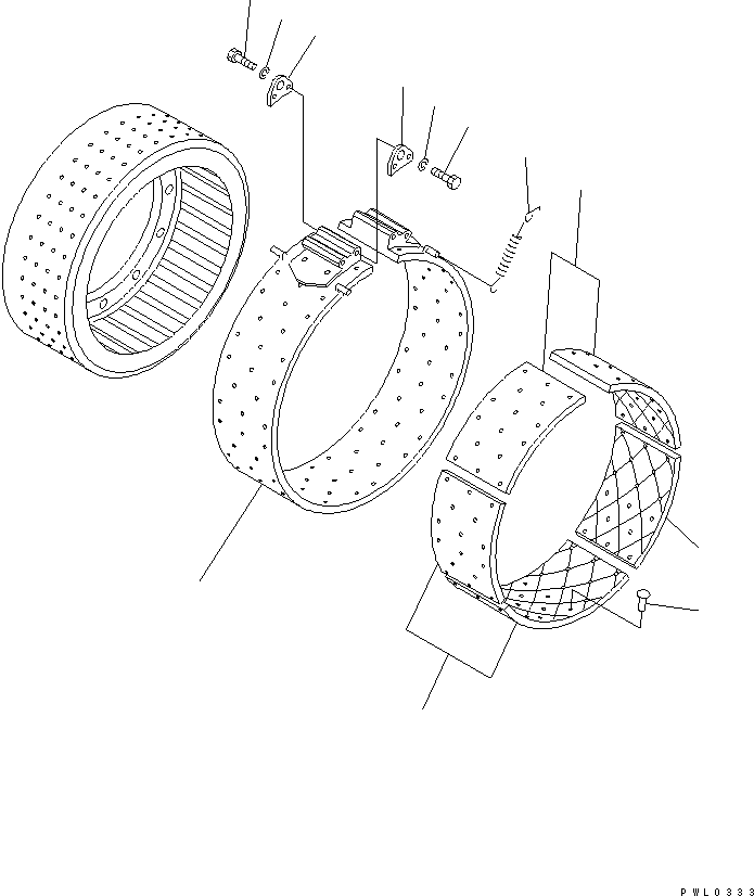 Фрикционная накладка 195-33-11192 KOMATSU