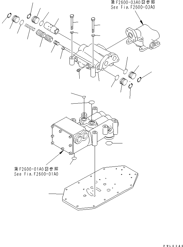 Предохранительный клапан в сборе 195-40-00033 KOMATSU