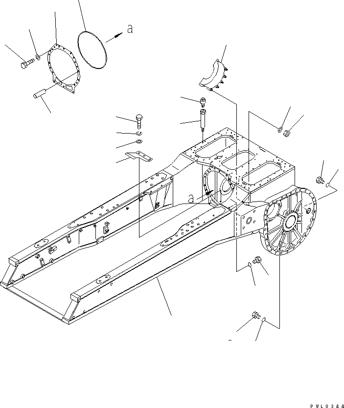 Корпус в сборе 196-21-34100 KOMATSU
