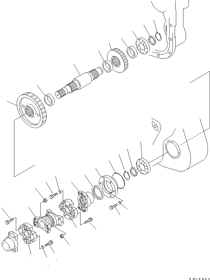 WINCH ASS'Y (176-76-01003) KOMATSU