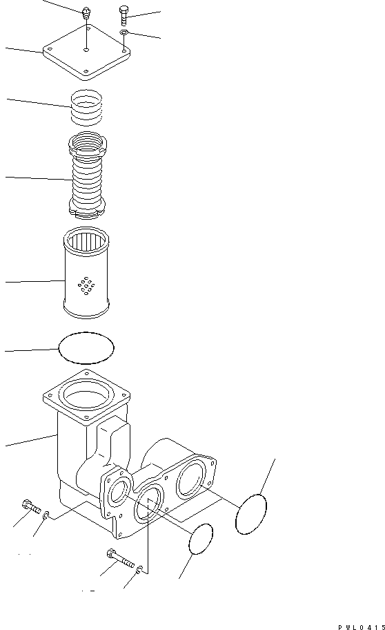 STRAINER ASS'Y,-50 176-76-00252 KOMATSU