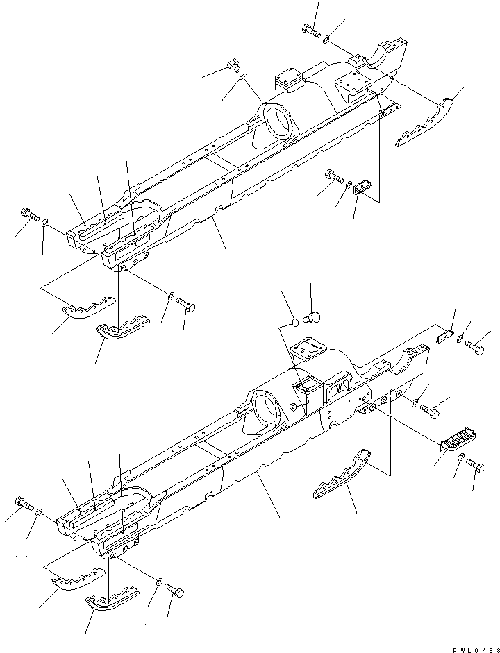 TRACK FRAME ASS'Y 196-30-00143 KOMATSU