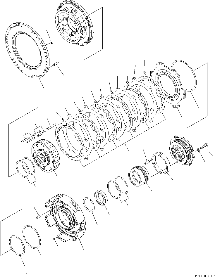 трансмиссия в сборе 198-15-41000 KOMATSU