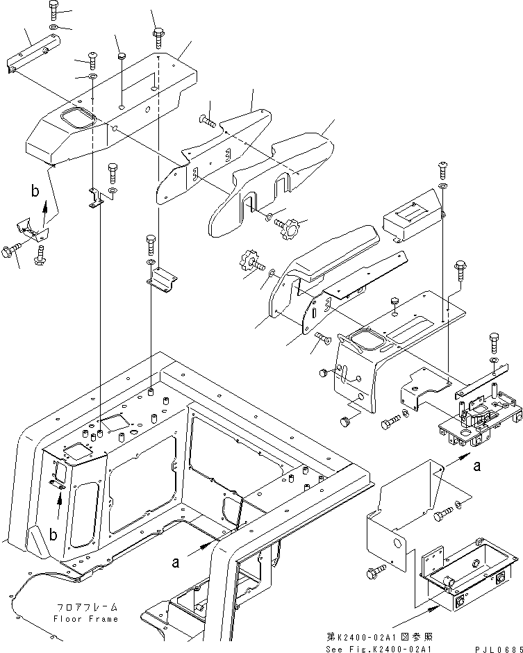 Крышка правая 198-54-61431 KOMATSU