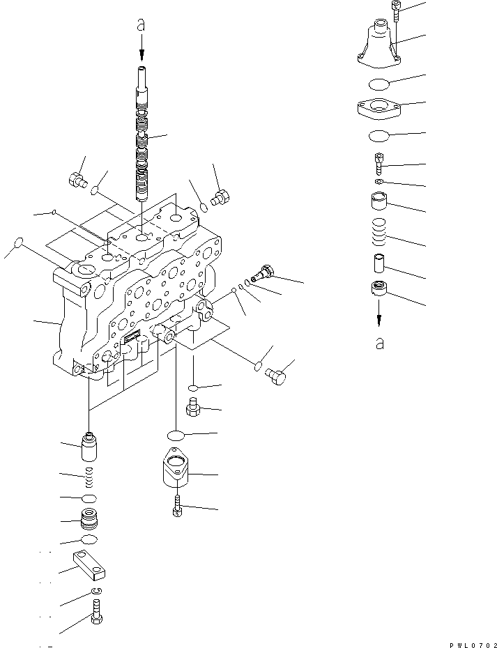 управляющий клапан 709-63-21400 KOMATSU
