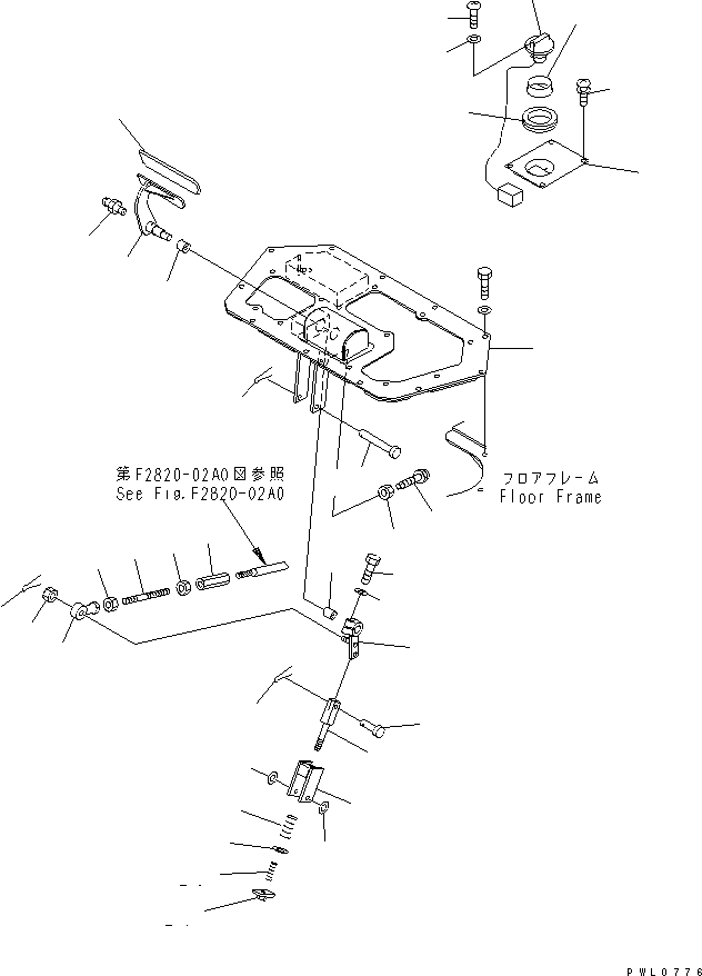Пол 198-43-51192 KOMATSU