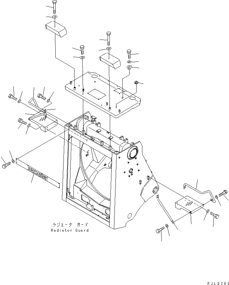 GRIP,R.H. 198-54-55320 KOMATSU