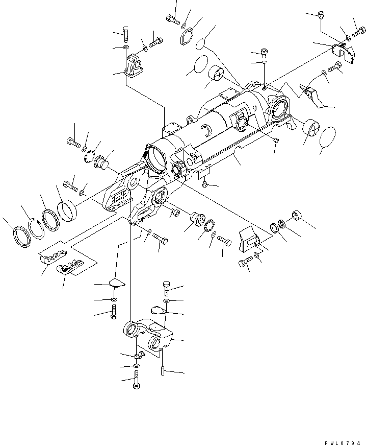TRACK FRAME ASS'Y 198-30-01152 KOMATSU
