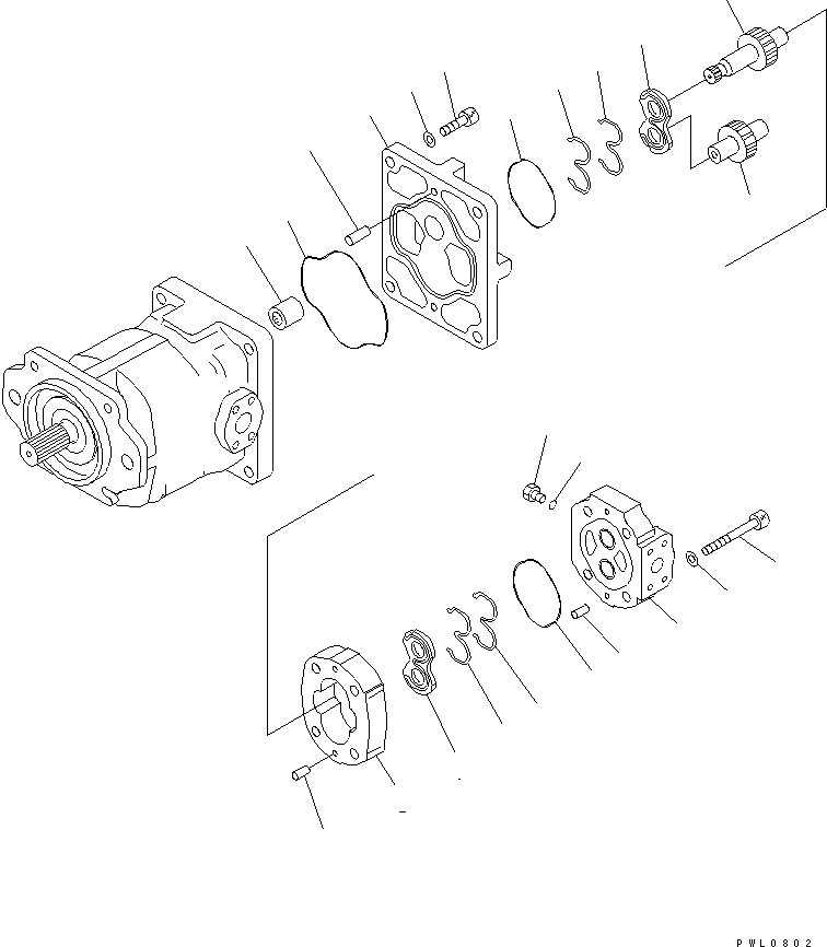 PUMP ASS'Y,(SAR32) 705-34-30740 KOMATSU