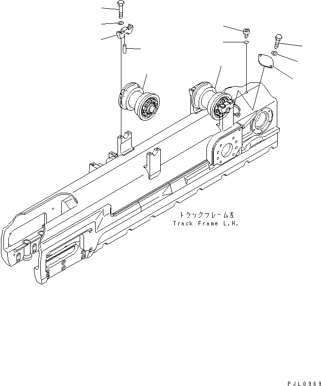 Опорный каток в сборе (17A-30-00070) KOMATSU
