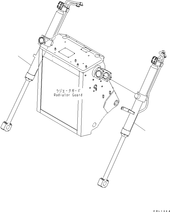 CYLINDER GROUP,R.H. (FINAL COATING) (\8\707-03-X7250) KOMATSU