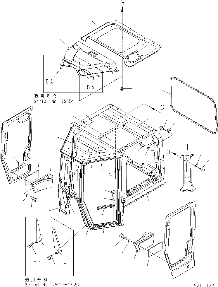 Крышка левая \0\198-Z11-2811 KOMATSU