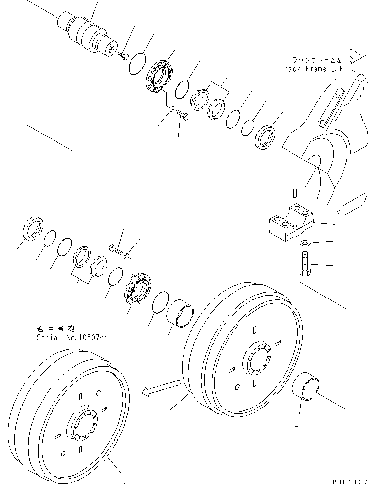 Направляющее колесо 198-30-43141 KOMATSU