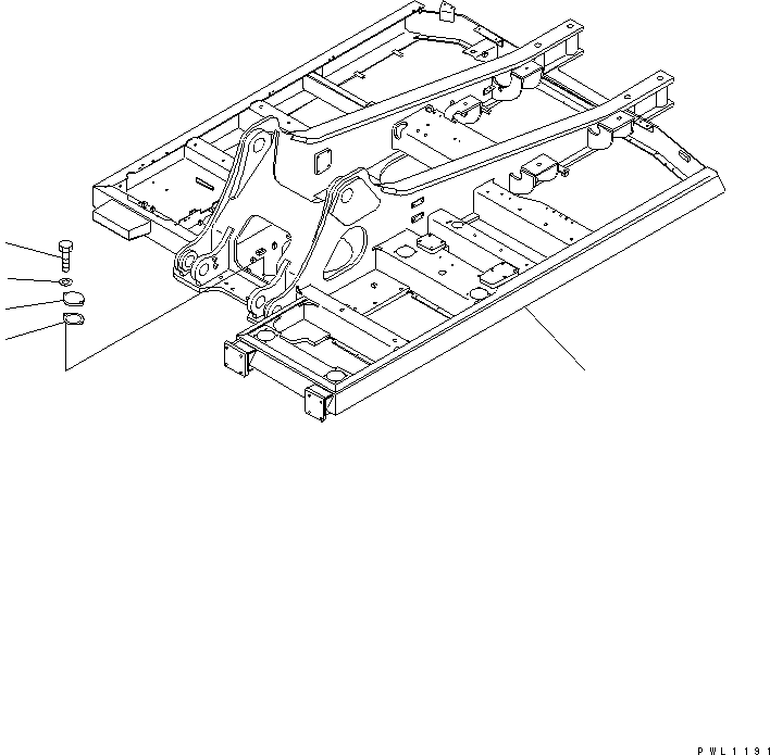 Рама 207-956-6344 KOMATSU