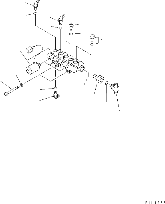 VALVE ASS'Y,(SEE FIG.Y1860-01A2) (208-60-61500) KOMATSU