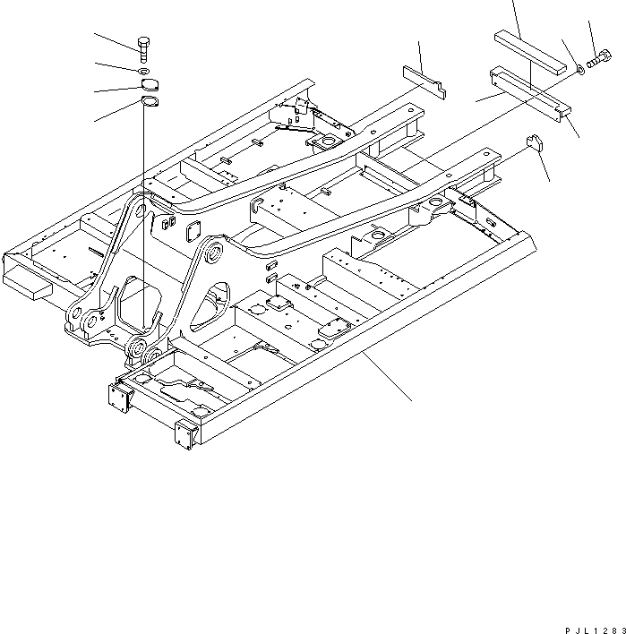 Рама 208-956-6345 KOMATSU