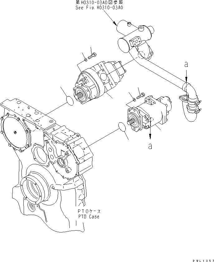 PUMP ASS'Y,L.H. \0\705-52-30580 KOMATSU